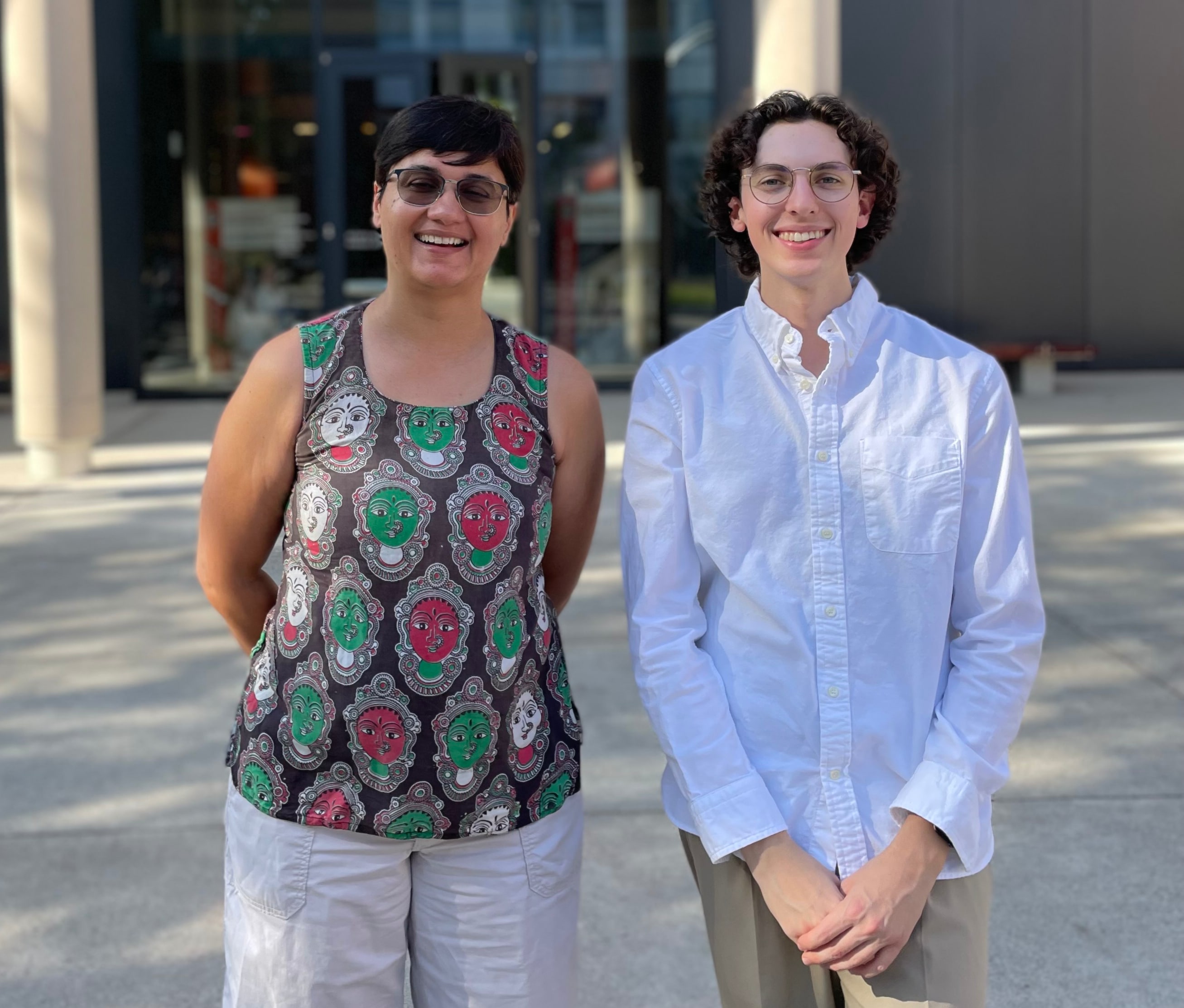 A picture of me with my REU mentor, Dr. Meghna Babbar-Sebens.